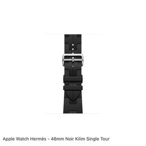 Hermès Black Apple Watch Band 46mm